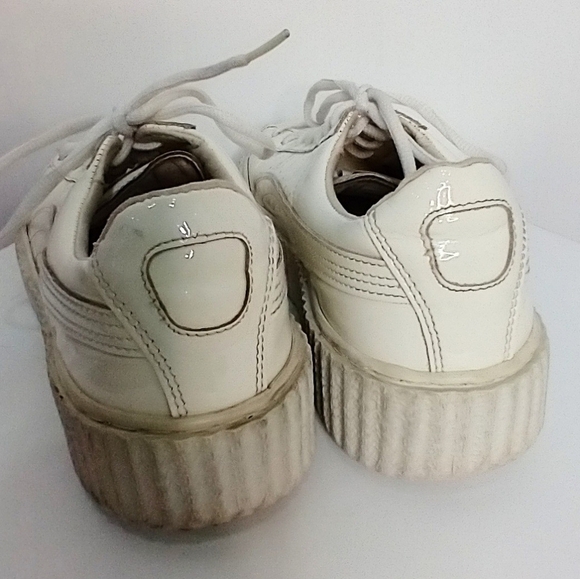 WHITE PATENT LEATHER FENTY SNEAKERS - Picture 6 of 7